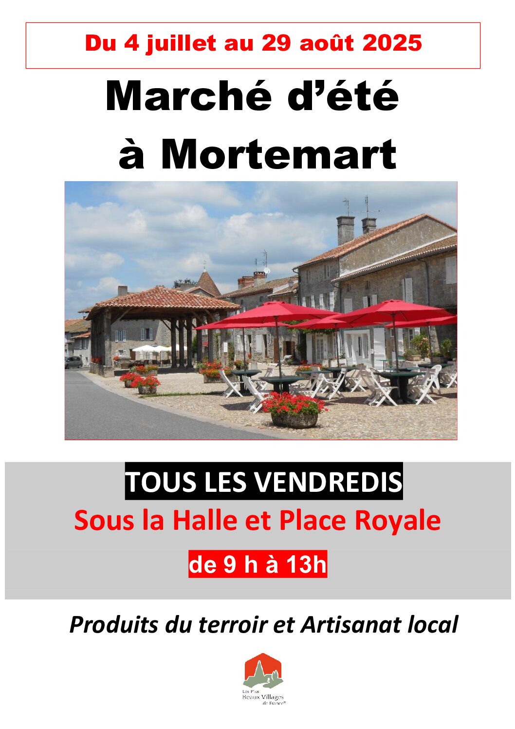 Marché d’été sous la Halle et Place Royale