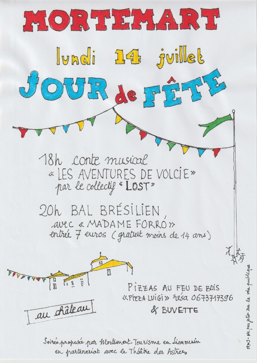 Jour de fête à Mortemart le 14 juillet