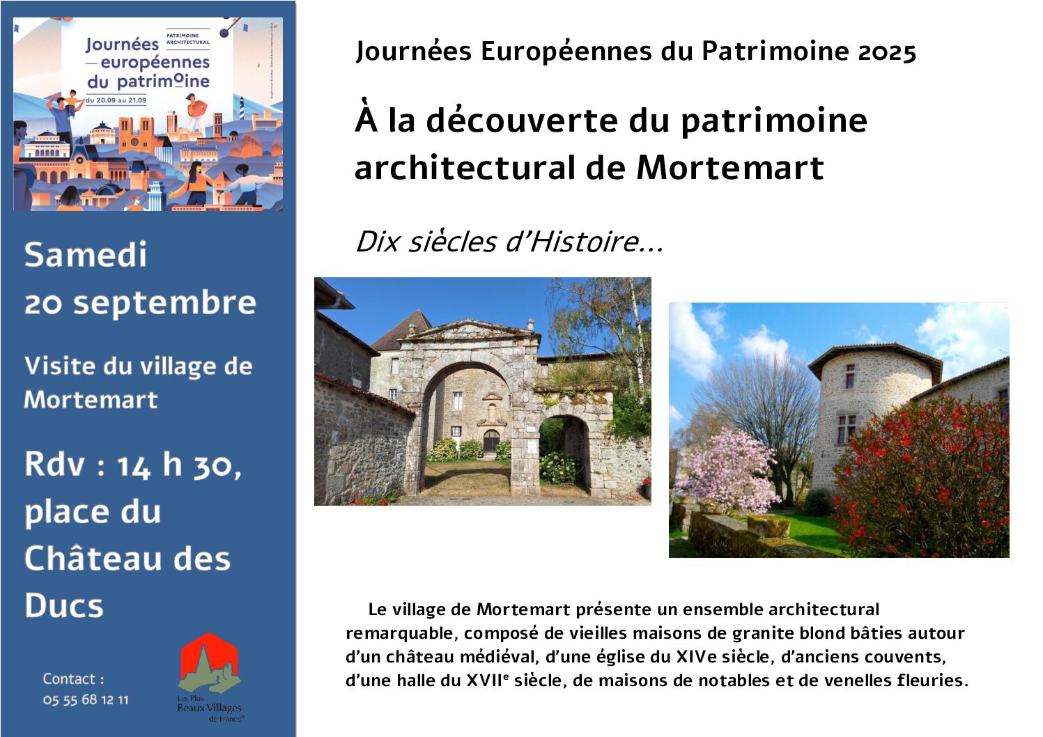 Journées Européennes du Patrimoine 2025
