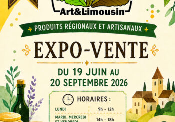 Expo-Vente Art et Limousin du 19 juin au 20 septembre